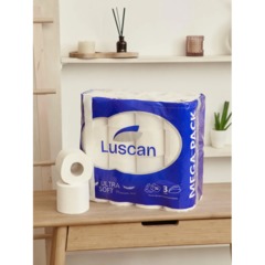 Бумага туалетная Luscan Deluxe Mega Pack 3сл бел цел 17м 142л 32рул/уп_Спб - фото 4