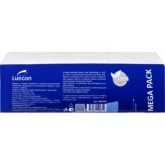 Салфетки бумажные Luscan Mega Pack 1сл 24х24см белые 500шт/уп_Спб - фото 4