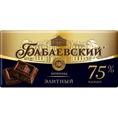 Шоколад Бабаевский элитный 75% какао, 75г