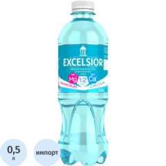 Вода минеральная Excelsior лечебно-столовая газ ПЭТ 0,5л
