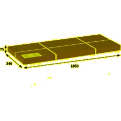 Вешалка ME_костюмная D10 металлик/слоновая кость - фото 2