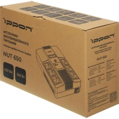 ИБП Ippon Nut 650 650ВА/360Вт черный(2050150) - фото 12
