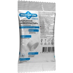 Лейкопластырь 3х500см нетканый в PE пакете, Master Uni, 130 шт/уп - фото 2