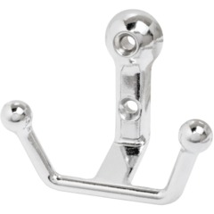 Вешалка настенная УЗК_Крючок двухрожковый StahlBuro 308 CP (16130) хром