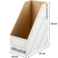 Лоток вертикальный Attache 150мм белый, 2 шт/уп - фото 4