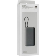 Внешний аккумулятор с встр.каб. Xiaomi BHR9740GL 20000mAh GL Dark Gray - фото 4