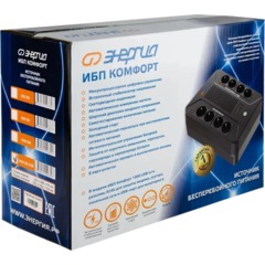 ИБП Энергия Комфорт 1000 USB, лин.-инт., 1000Ва/600Вт, 4+4 EURO(Е0201-1003) - фото 8