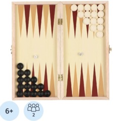 Настольная игра Нарды 'Лабарт', дерев доска 29x29см,с полем д/шашек,578808