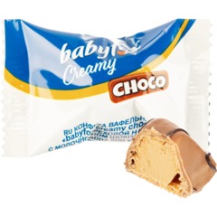 Конфеты Babyfox Creamy Choco вафельные, 2кг/уп РВК652