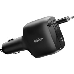 Зарядное устройство Belkin (CCC001hqBK)авто BoostCharge 75W USB-C&A+каб чер - фото 3