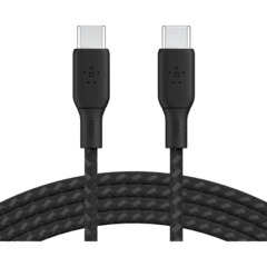 Кабель Belkin (CAB014BT3MBK)BoostCh.100W USB-C to USB-C 2.0 Braided 3м. чер - фото 2