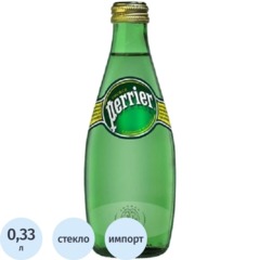 Вода минеральная Perrier газ стекло 0,33л (U)