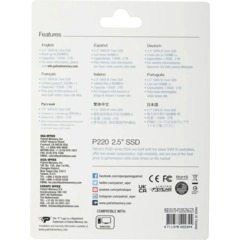 SSD накопитель PATRIOT P220 256Gb 2.5, SATA(P220S256G25) - фото 5