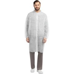Халат на кнопках 20гр/м2 р.XXL, белый (10шт/упак),арт.406-877-003,к