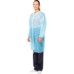 Халат на липучках 20гр/м2 р.XXL, голубой (10шт/упак),арт.406-878-007,к - фото 2