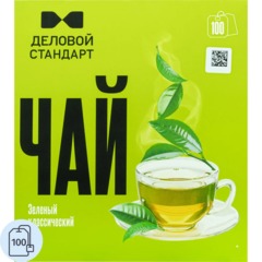 Чай Деловой Стандарт зеленый классический 2гх100пак