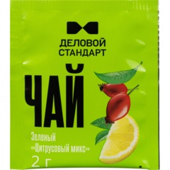 Чай Деловой Стандарт зеленый цитрусовый микс 2гх100пак - фото 2