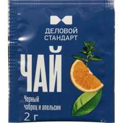 Чай Деловой Стандарт черный чабрец и апельсин 2гх100пак - фото 2