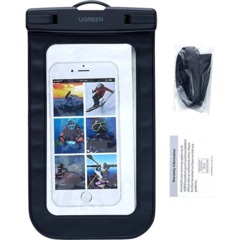 Чехол UGREEN LP716 (45181)для телеф. Waterproof Phone Pouch черный(защелка) - фото 3