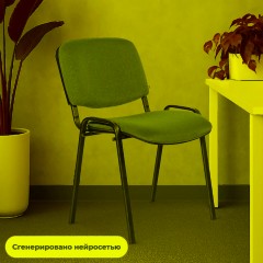 Стул UA_EChair Rio(ИЗО/ISO) черн, ткань бордовый С-29 - фото 2