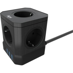 Сетевой фильтр AGNI  5р/3м,3USB 1TYPE-C,черный(TP-VE4U5E-C-3m-black) - фото 4