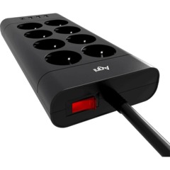 Сетевой фильтр AGNI 8р/5м,3USB,1TYPE-C 20W,черный(TP-FA4U8E-C-5m-black) - фото 3