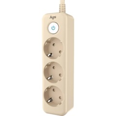 Сетевой фильтр AGNI 3/2м,слоновая кость(TP-FD3E-2m-ivory) - фото 3
