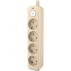 Сетевой фильтр AGNI 4/3м,слоновая кость(TP-FD4E-3m-ivory) - фото 3