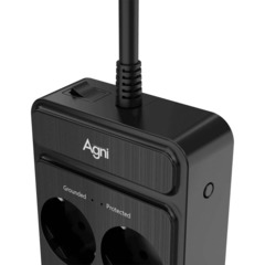 Сетевой фильтр AGNI 6р/2м,черный,3USB-A+1USB-C(TP-FS4U6E-C-2m-black) - фото 4
