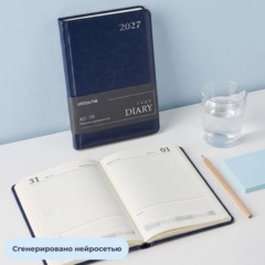 Ежедневник датированный 2027 Attache АГЕНДА А5 168л 138x213мм темно-синий - фото 16