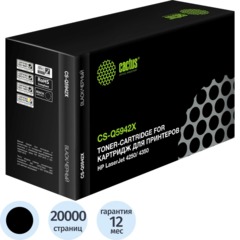 Картридж лазерный Cactus CS-Q5942X чер. для НР LaserJet4250/4350