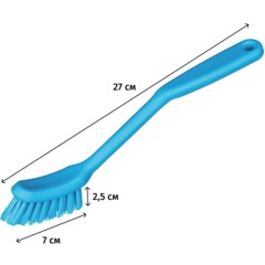 Щетка NV для посуды, жёсткий ворс, синяя 270мм_NV-02210-3B - фото 2