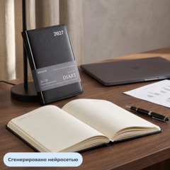 Ежедневник датированный 2027 Attache АГЕНДА А5 168л 138x213мм под кожу черн - фото 16