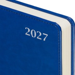 Ежедневник датированный 2027 Attache АГЕНДА А5 168л 138x213мм под кожу син - фото 2