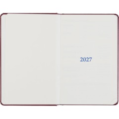 Ежедневник датированный 2027 Attache АГЕНДА А5 168л 138x213 под кожу бордов - фото 5