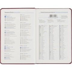 Ежедневник датированный 2027 Attache АГЕНДА А5 168л 138x213 под кожу бордов - фото 10