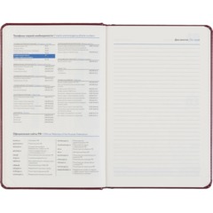 Ежедневник датированный 2027 Attache АГЕНДА А5 168л 138x213 под кожу бордов - фото 12