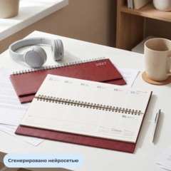 Планинг датированный Attache 2027 60л, бордо - фото 11