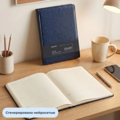Ежедневник недатированный Attache АГЕНДА А4 160л 210x297мм темно-синий - фото 15