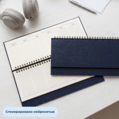 Планинг недатированный Attache 64л, темно-синий - фото 11