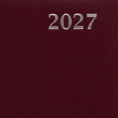 Ежедневник датированный 2027 Attache А5 168л 138x213мм балакрон бордо - фото 3