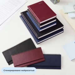 Ежедневник датированный 2027 Attache А5 168л 138x213мм балакрон бордо - фото 17