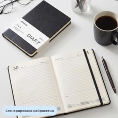 Ежедневник датированный 2027 Attache ЭССЕ А5 168л 138x213,с рез,балакр,черн - фото 17