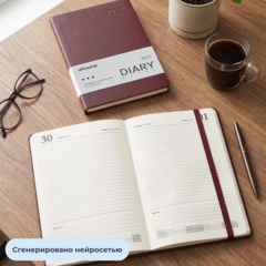 Ежедневник датированный 2027 Attache ЭССЕ А5 168л 138x213,с рез,балакр,борд - фото 17