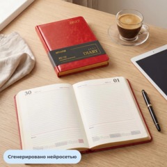 Ежедневник датированный 2027 Attache А5 168л 143x210 бордов (золотист срез) - фото 16