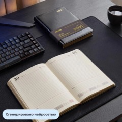 Ежедневник датированный 2027 Attache А5 168л 143x210 черн (золотист срез) - фото 16