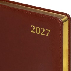 Ежедневник датированный 2027 Attache А5 168л 143x210 коричн (золотист срез) - фото 2