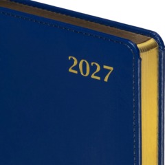 Ежедневник датированный 2027 Attache А5 168л 143x210 синий(золотистый срез) - фото 2