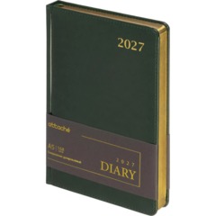 Ежедневник датированный 2027 Attache А5 168л 143x210 зелен(золотистый срез)