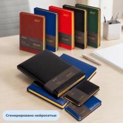 Ежедневник датированный 2027 Attache А5 168л 143x210 зелен(золотистый срез) - фото 17